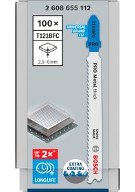 Resim Pro T121 Bfc 100lü 2-6 Mm Metal Dekupaj Ucu - 2608655112 