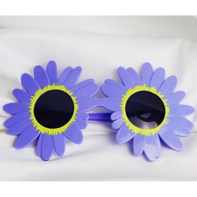 Resim Go İthalat Mor Renk Papatya Şekilli Parti Gözlüğü 18x10 cm (5224) 