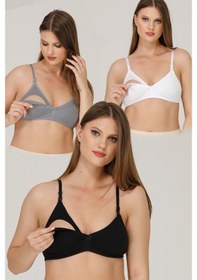 Resim Parlingerie Emzirme Sütyeni 3'lü Çok Renkli 