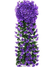 Resim Yapay Çiçek Sarkan Begonvil Çiçeği JUMBO MOR 