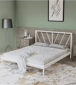 Resim Metalia Gm 227 Gözde Dublex Metal Karyola Beyaz 140x190 