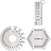 Resim Xiaxiaoer Kaynak Ölçer Seti Islak Film Tarak Tel Sac Kalınlığı Ölçer Yuvarlak Tel Kablo Sac Ölçer (Yurt Dışından) 