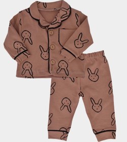 Resim Bebek Tavşanlı Cepli Iki Parça Pijama Takımı | 6-9 Ay | 9-12 Ay | 12-18 Ay 