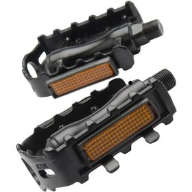 Resim Bisiklet Reflektörlü Pedalı Sağ Sol Takım Pedal Seti - SİYAH 