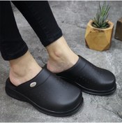 Resim Epilla Siyah Ortopedik Anatomik Doktor Hemşire Restaurant Aşçı Terliği 