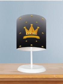 Resim Mekta Home Bebek Ve Çocuk Odası Kral Taç Desenli Abajur 
