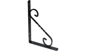 Resim Sözer Orman 2'li Ferforje Raf Altı L Raf Demiri Siyah 23X16X2CM 