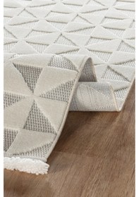 Resim Kaşmir Halı İskandinav Ruben Salon Mutfak Halısı Yolluk Krem 