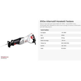 Resim Specco Elektrikli Tilki Kuyruğu 850w 20mm Sp2055 