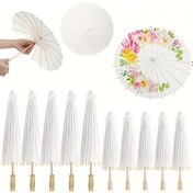 Resim 5 Beyaz Kağıt Çanta ile Ahşap Saplı 30.48 cm/60.96 cm - Küçük ve Büyük Boyutlar, Elektrik Gerektirmez, Mükemmel DIY Malzemeleri, Düğün Parti Aksesuarları, Fotoğrafçılık Aksesuarları, Düğün Doğum Günü Mezuniyet Sezonu Çeşitli Tatil Parti Aksesuarları 