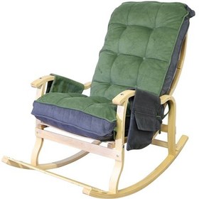 Resim Mobildeco Sultan Lüx Yesıl Füme Ahşap Çift Renklı/cepli Sallanan Ceviz 