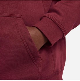 Resim Nike DA5114 - 638 Sportswear Hoodie Club Çocuk Bordo Sweatshirt 