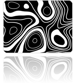 Resim İlyuka Mousepad 40x30cm Gaming Oyuncu Mp384030 Black White Map 