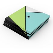Resim Kt Grup Modern Minimal Renkler Playstation 4 Pro Sticker Kaplamalar 