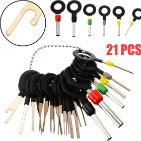 Resim Zhuning Shop 2 Sıcak Satış Otomotiv Fiş Terminali Araç Seti Anahtarını Kaldırma Ar Elektrik Teli Sıkma Konnektör Çıkarıcı Kiti Aksesuarları (Yurt Dışından) 