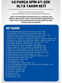 Resim Fishack Spin At-çek Deniz Ve Göl Profesyonel Olta Seti Takımı - Xxl - 2.40mt / 10-30gr - 42 Parça Elite 