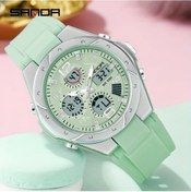 Resim Gaojunshop01 Sanda Çift Ekranlı Ter Ve Suya Dayanıklı Spor Saati Gece Koşu Işığı Hediyelik Yeşil Diğer 