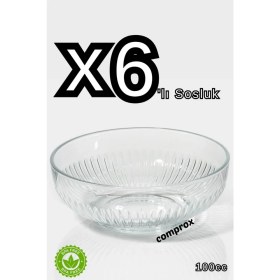 Resim 6'lı Kahvaltılık Kase Seti, 100CC, Şık Kahverengi, Pratik ve Kullanışlı Tasarım 