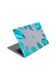 Resim Apple Uyumlu MacBook Air M1 Kılıf 13 İnç Kristal Flower07nl Touchıd'li M1 Air A2337 A2179 A1932 İle Açık Yeşil 