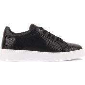 Resim Sail Lakers - Siyah Deri Bağcıklı Erkek Sneaker 