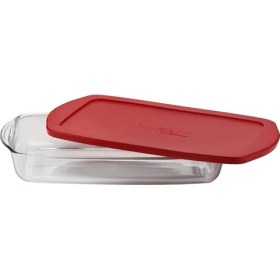 Resim Sumeno 59006 Borcam Kapaklı Tencere, 33 x 19 x 5 Cm, Kırmızı Kapak 