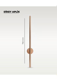 Resim 12w Rose Gold Renk Dikey Aplik - Gün Işığı 