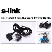 Resim S-Link Sl-pl270 1.5mt 0.75mm L Power Elektrik Kablosu 