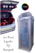 Resim BLGELEKTRONİK Audiomax Power Capasıtor 12 Farad Rgb Işıklı Animasyonlu Kapasitör 