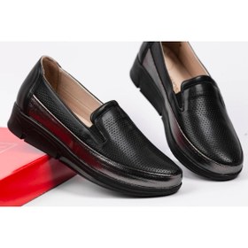 Resim LEMOSSA SHOES Kadın Siyah Ortopedik Anne Babet Ayakkabı Anne Ayakkabı Günlük Ayakkabı Klasik Ayakkabı 