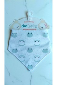 Resim MİLAYS LİFE HOME COLLECTİON ÇİFT KATLI ÇITÇIT KAPAMALI %100 PAMUK BEBEK FULAR ÖNLÜK 