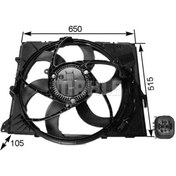 Resim Genel Markalar FAN MOTORU BMW E87 E90 N43 N45 N46-MAHLE CFF264000S-17117590699 17427523259 