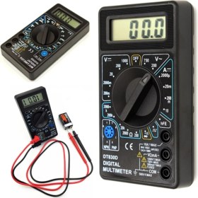 Resim Dijital Avometre Multimetre Ölçü Aleti Akım Voltaj Direnç Ölçer- 