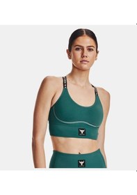 Resim Under Armour Kadın Project Rock Infinity Mid Spor Sütyeni 1373590-722 Siyah 