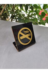 Resim Yönline Minimal 2' li Masaüstü Sigara İçilmez Uyarısı 