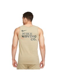 Resim Nike Dri Fit Moving Co Mens Tank Erkek Spor Atlet Haki 