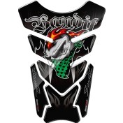 Resim Dream011 Universal Motosiklet Tank Pedi Siyah 3d Jel Koruyucu Epoksi Reçine Lüks Bandit Çıkartması 