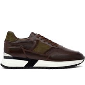 Resim Derimod Erkek Kahverengi Bağcıklı Kalın Tabanlı Deri Casual Sneaker,Kışlık Spor Ayakkabı 25WFD600314 