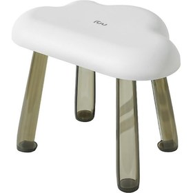Resim Homyl Küçük Ayak Taburesi Katlanır Adım Tabure Sandalye Masa Beyaz 