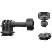 Resim Pgytech P-cg-145 Caplock Spor Kamera Gopro / Insta360 / Djı İçin Top Kafalı Hızlı Bırakma Montaj Adaptör Plakası Seti 