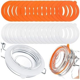 Resim Besthome1 30 Adet Silikon Kavanoz Torbası - Renkli - Meyve Sebze Saklama - 97mm - Pratik Ev Kullanımı 