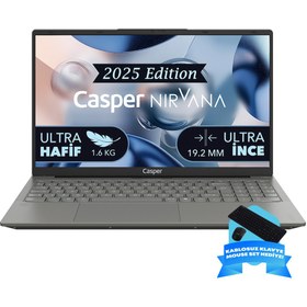 Resim Casper Nirvana X600.1342-BX00R-M-F-D200 Intel Core i5-13420H 16GB RAM 2TB NVME SSD Windows 11 Pro + Kablosuz Klavye-Mouse set hediye 