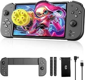 Resim Boconna Switch Controller, Compatible with Nintendo Switch/OLED, One-Piece Switch Pro Controller Replacement for Joycon, Swtich Controller for Big Handheld Players 