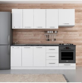 Resim Minar 230 Cm Mutfak Dolabı Beyaz 230-B8 