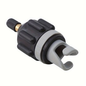 Resim 1 adet SUP Şişme Adaptörü - Surfboardlar, Kayaklar ve Şişme Tekneler için Evrensel Hava Vana Dönüştürücü, Ergonomik Tutuşlu Dayanıklı Plastik Gövde, Siyah ve Gri Tasarım, Kolay Pompalama için Güvenli Bağlantı, Şişme Tekne Pompası, Şık Aksesuar, Sağlam Yapı 