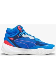 Resim Puma Playmaker Pro Mid Erkek Basketbol Ayakkabı 37790208-saks Saks 
