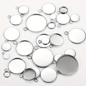 Resim 10 adet/paket Paslanmaz Çelik Zımpara Halkaları, Çeşitli Boyutlar (6-30mm) Kendin Yap Takı Yapımı İçin, Kolye, Küpe, Kolye ve Şans Aksesuarları 