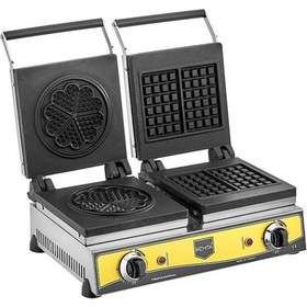 Resim Remta W20 Çiftli Kare+Çiçek 16 cm Model Elektrikli Waffle Makinesi 