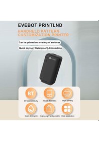 Resim Geeksen Evebot Printınd El Tipi Yazıcı Mini Taşınabilir Mürekkep Püskürtmeli Dövme Yazıc 