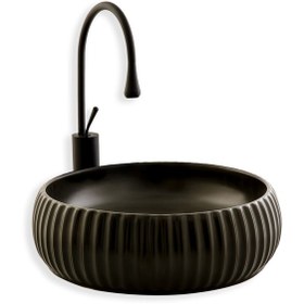 Resim Eva Banyo Lena E-4161S Tezgah Üstü Porselen Lavabo 