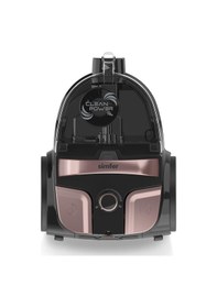 Resim Simfer SK-6301 Clean Power S4 Toz Torbasız Yatay Süpürge Rosegold + 5.5 Lt Slient Pro Mekanik Airfryer 